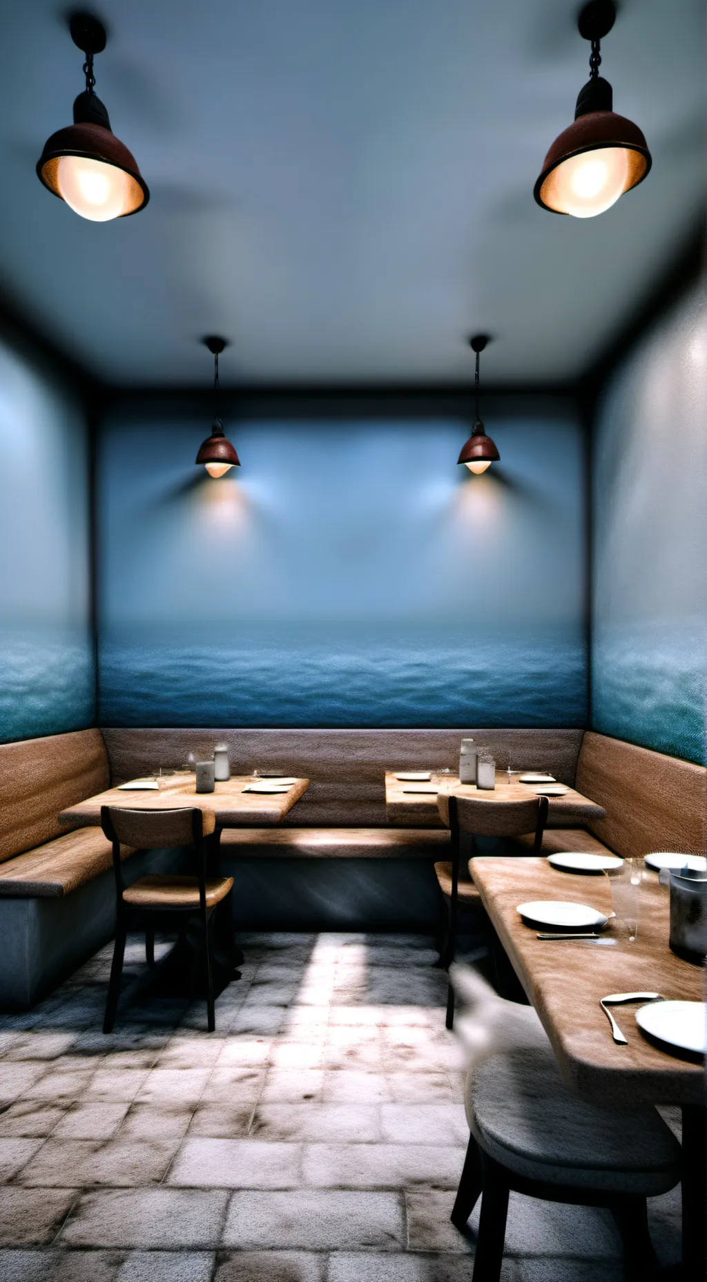 ai character: DMC (Restaurant) background