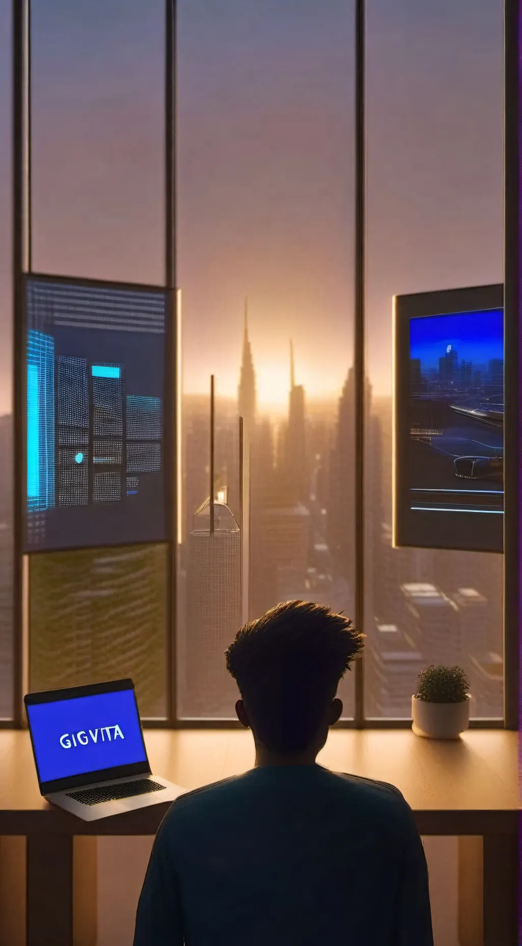 ai character: The Gig Tycoon background