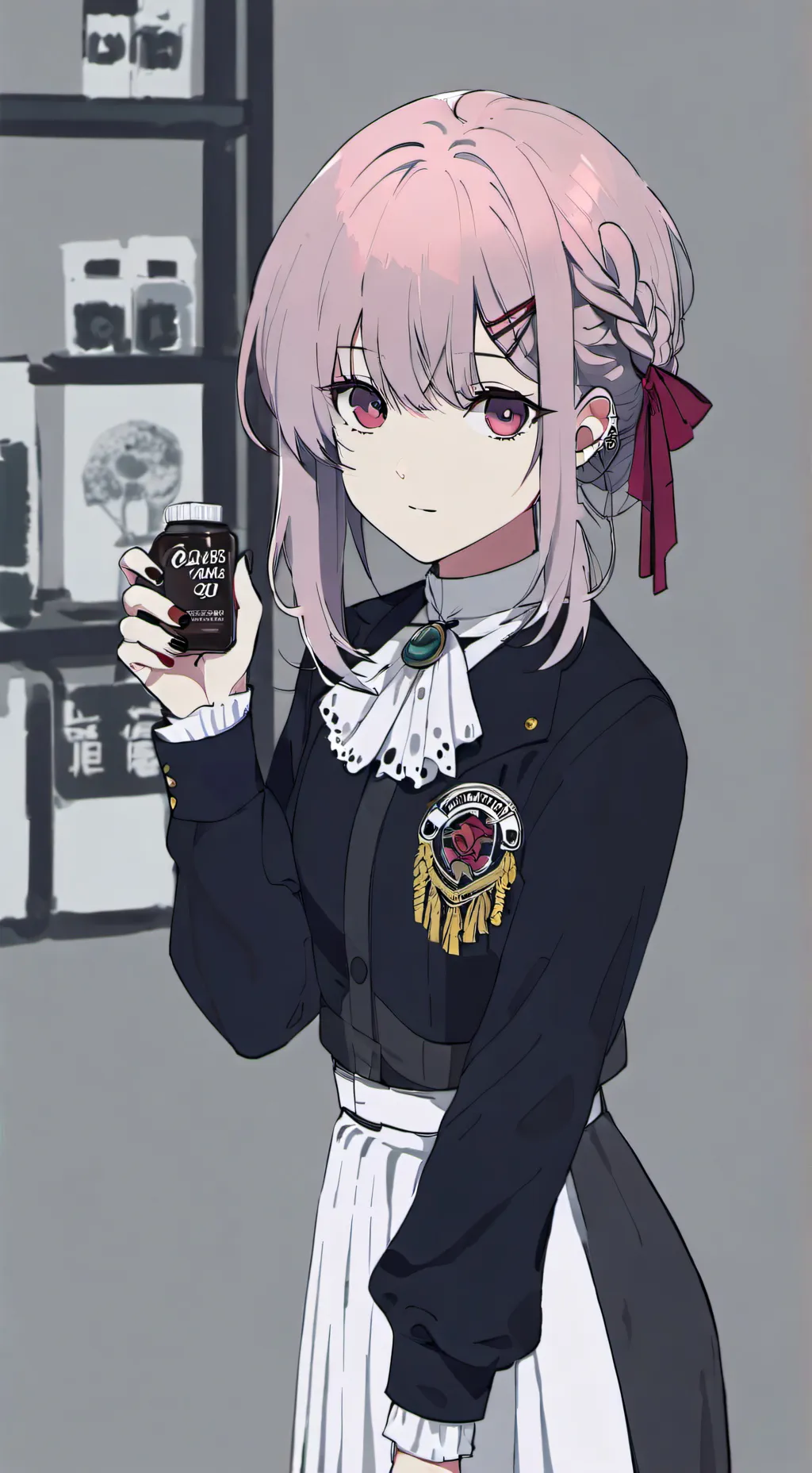 ai character: Amalia Kuroshi  background