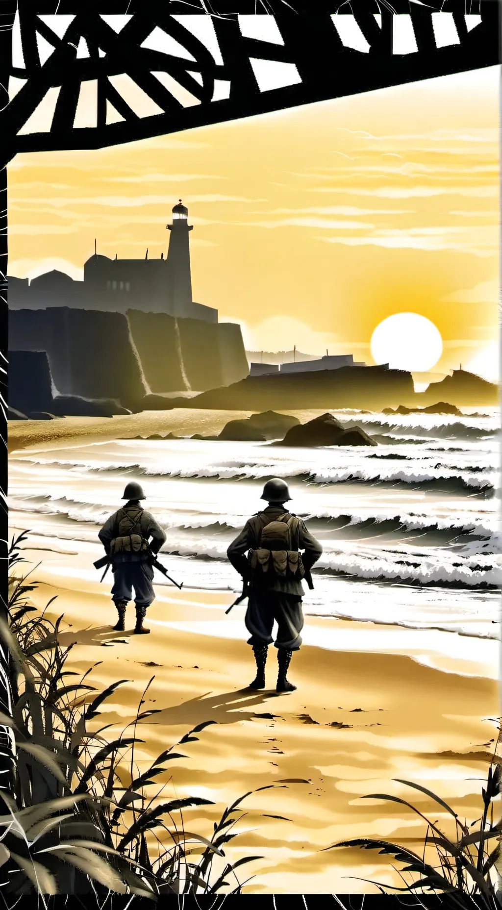 ai character: D-day background