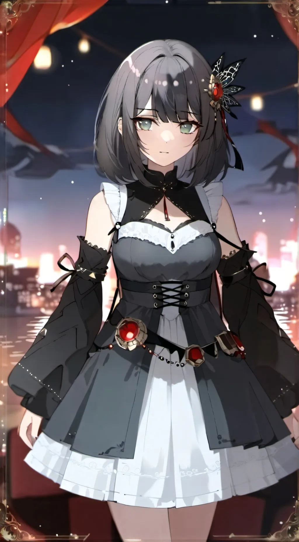 ai character: Bella Mae Reyes  background