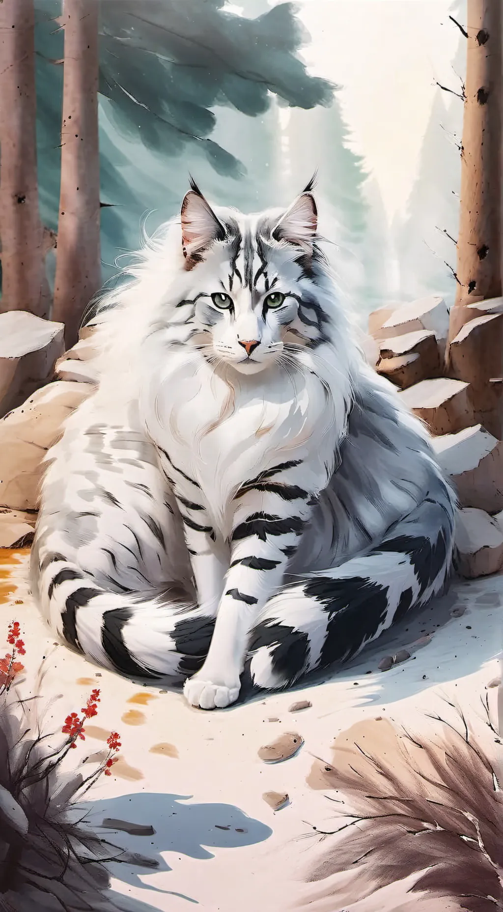ai character: silverstream background