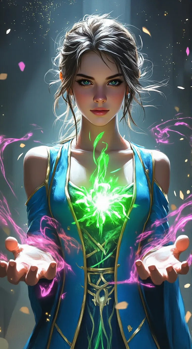 ai character: chic background