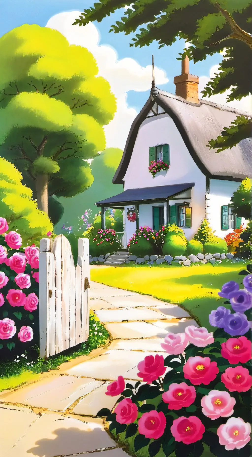 ai character: house  background