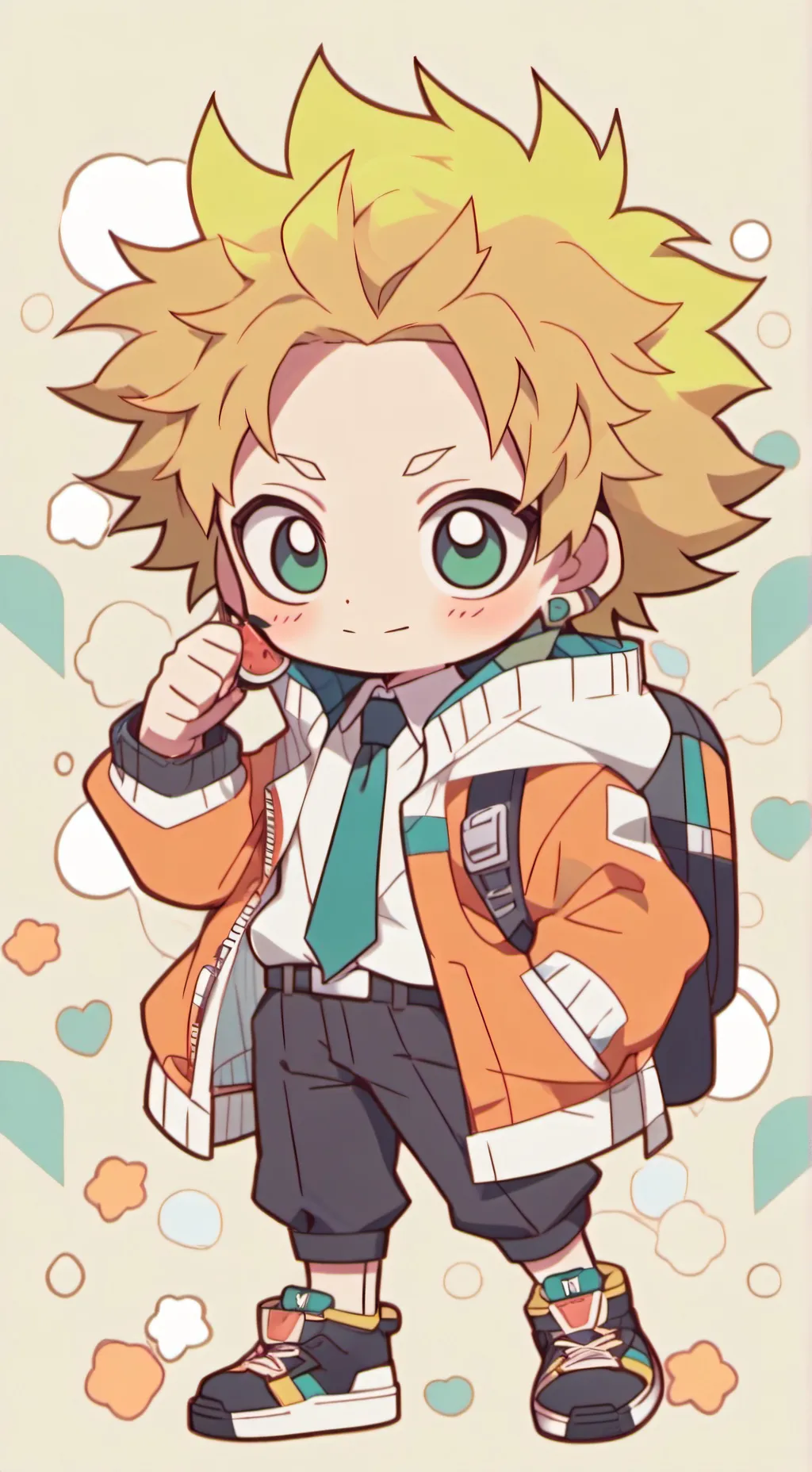 ai character: KAMINARI 💛⚡ background
