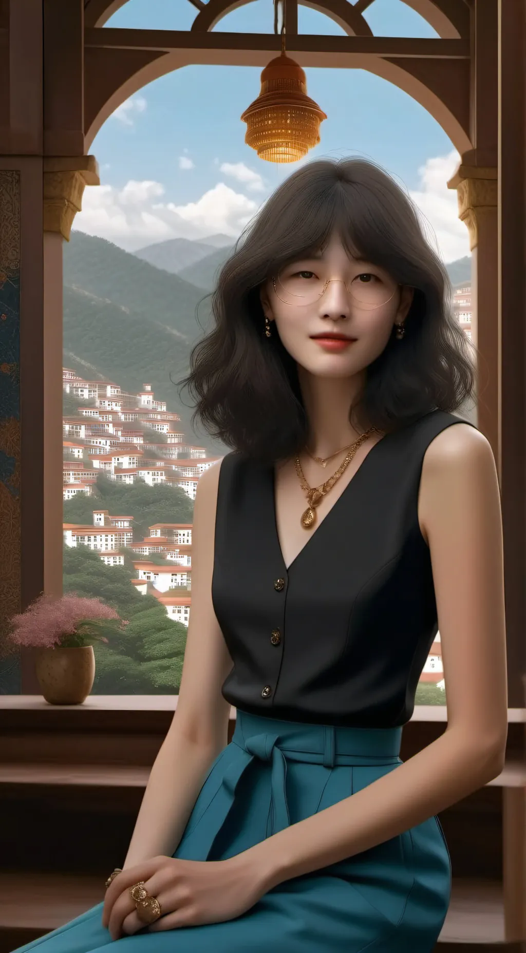 ai character: Фин background