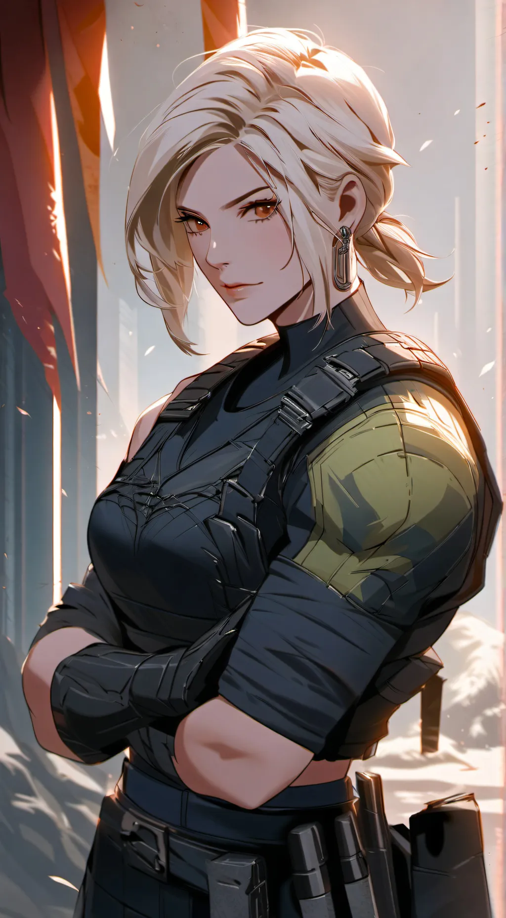 ai character: Cassie cage  background