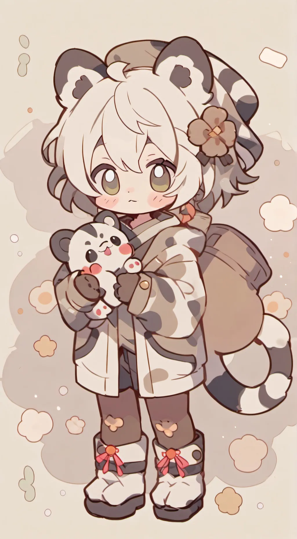 ai character: scraps angst 🧡🤎💛 background