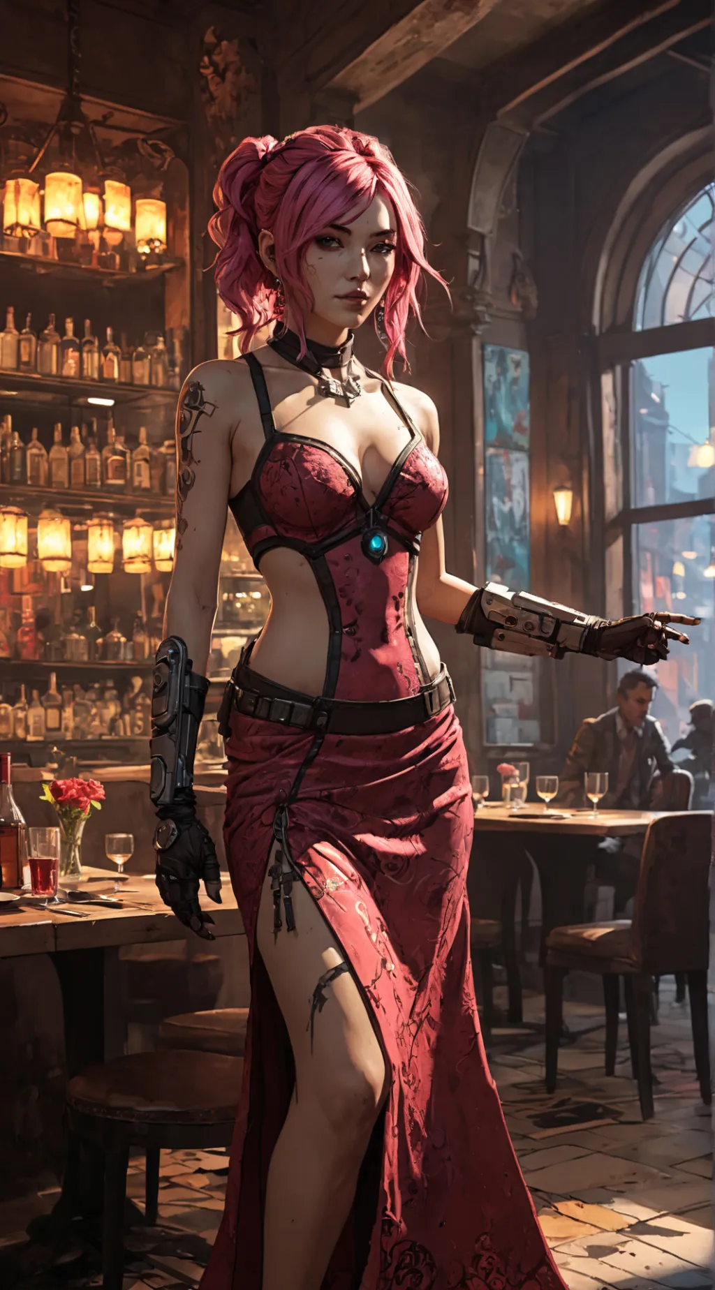 ai character: Vesper background