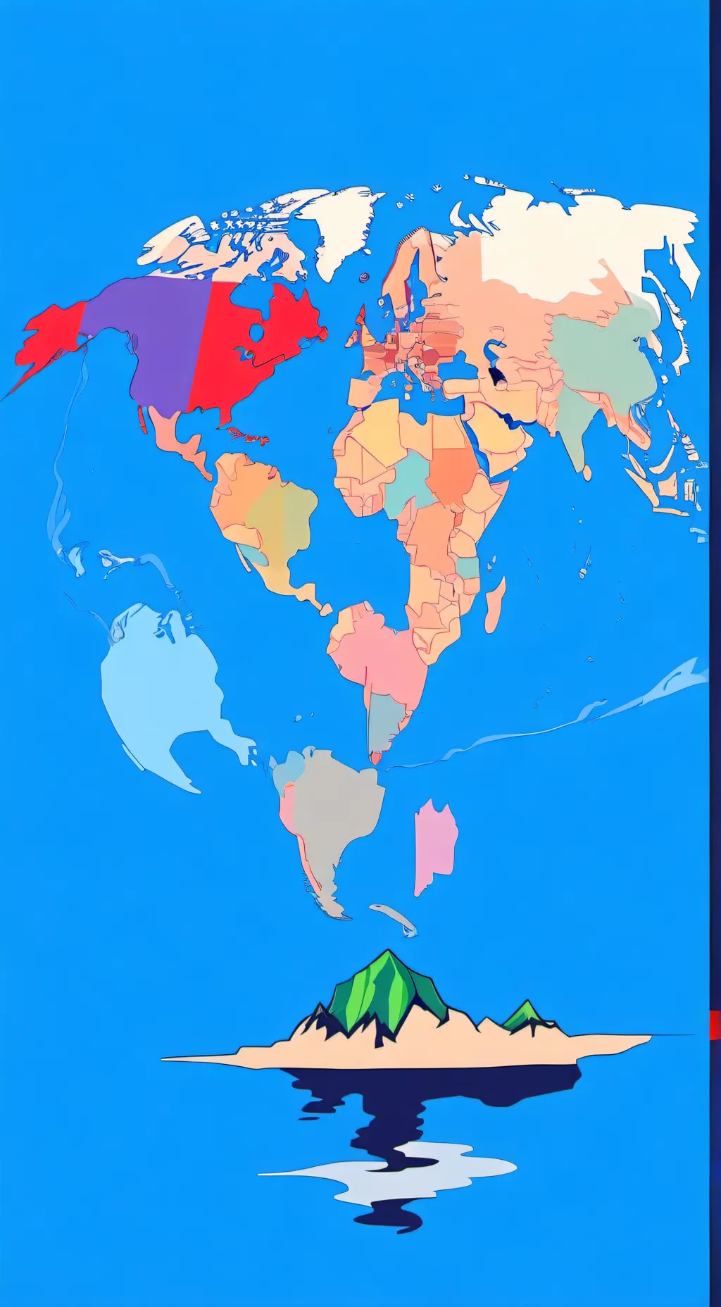 ai character: BECOME A LAND background