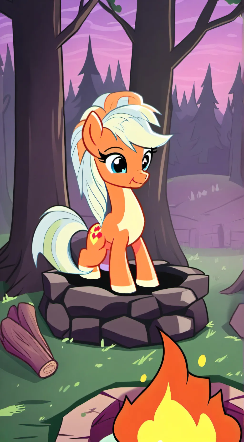 ai character: Blaze  background
