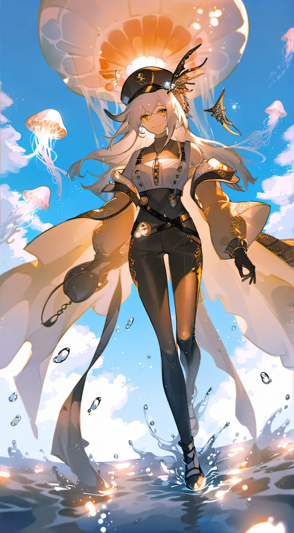 ai character: Aqualuna background
