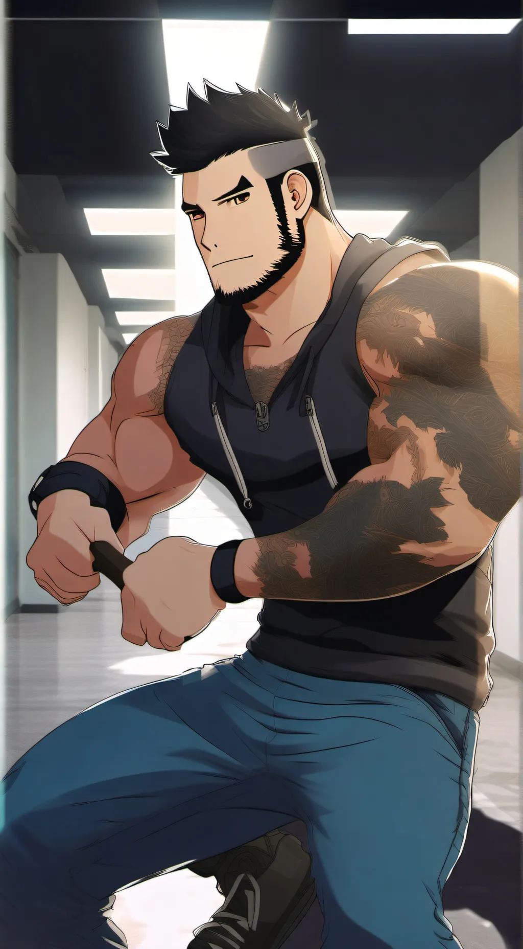 ai character: LUCAS LEE background