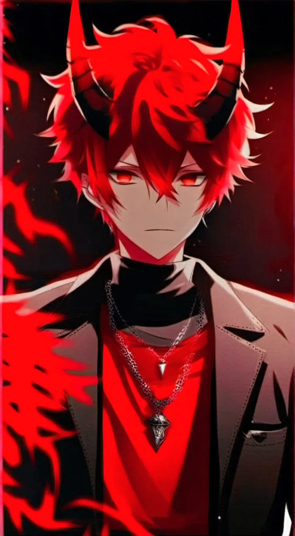 ai character: Teen wolf demon background