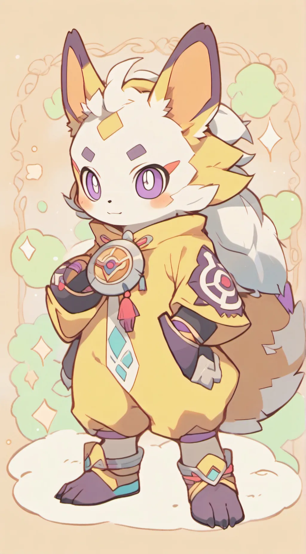 ai character: Jolteon  background