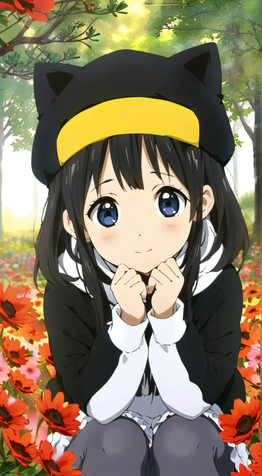 ai character: Flor background