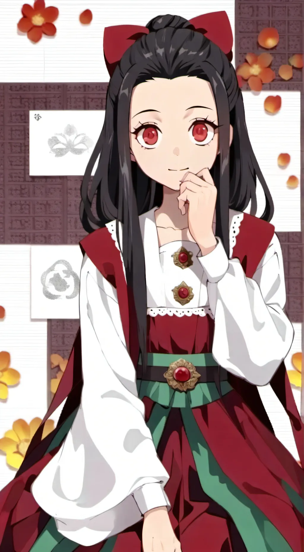 ai character: nezuko background