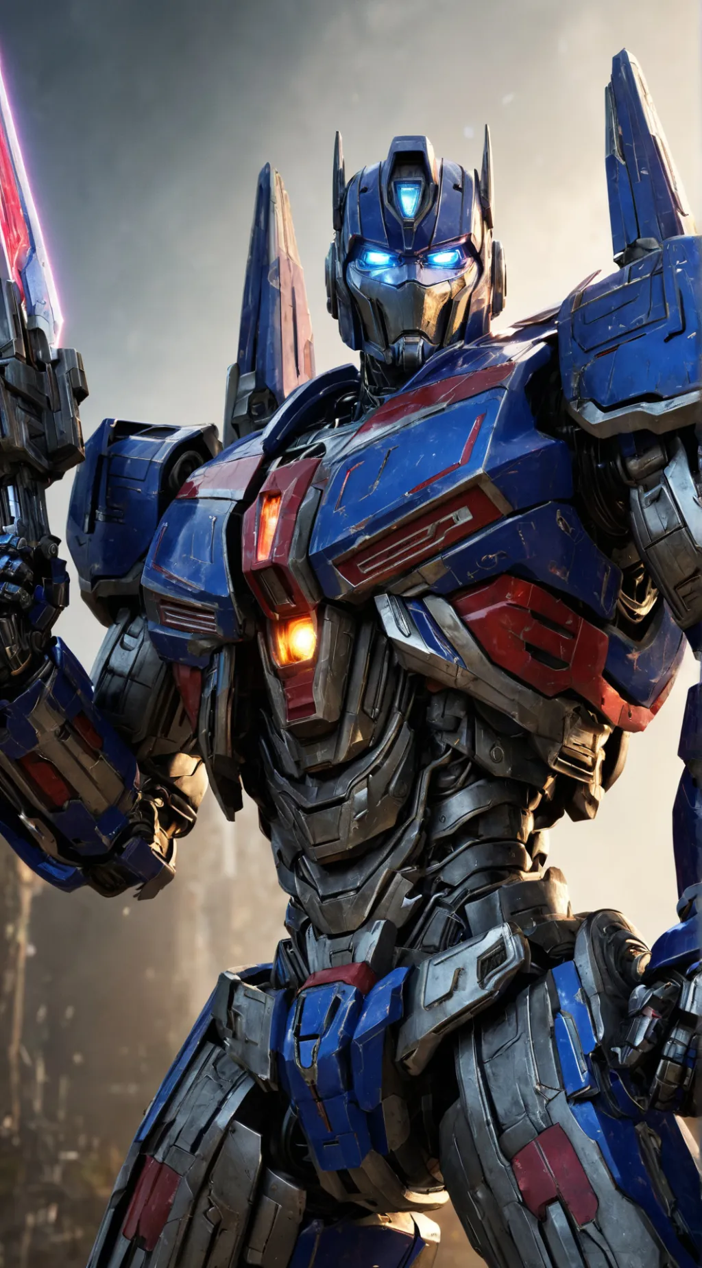 ai character: Optimus Prime background