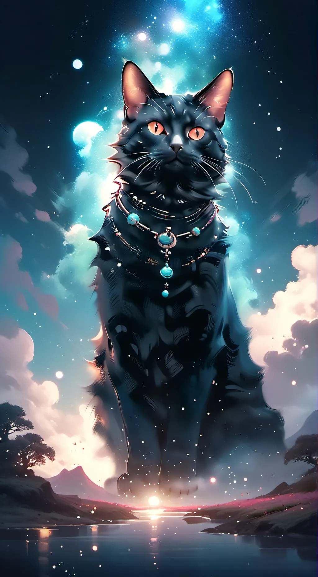 ai character: ★golden★ background