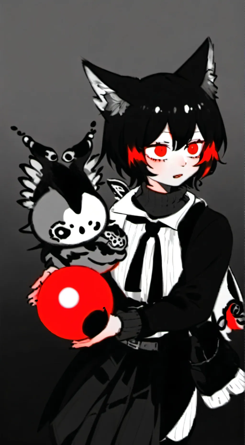 ai character: CH meet White background