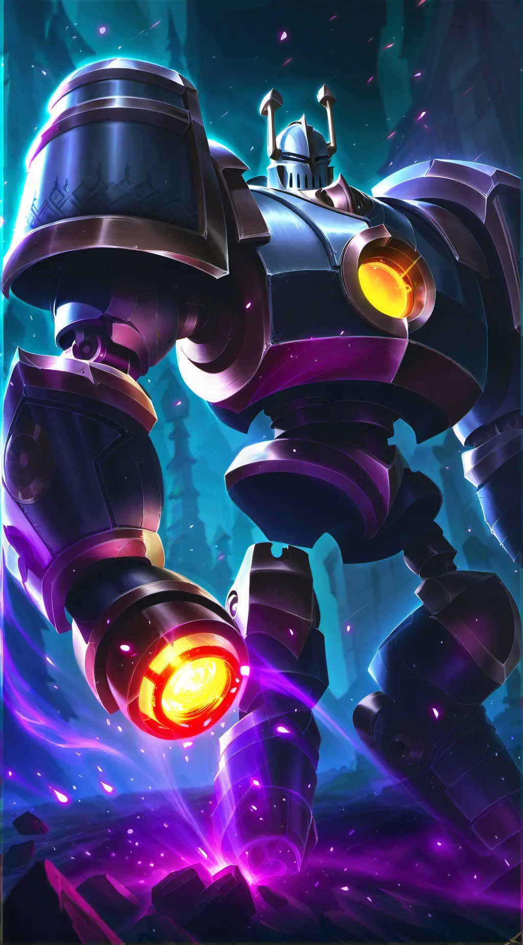 ai character: fire bot background
