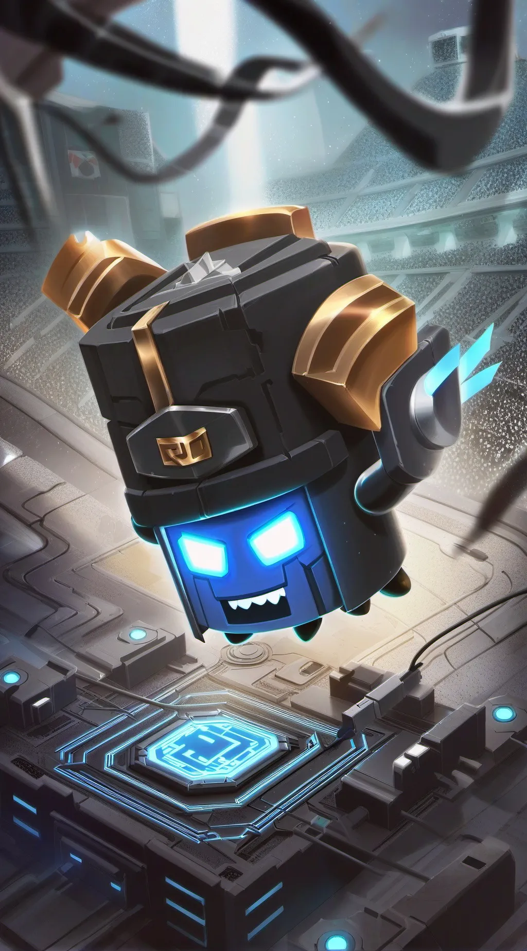 ai character: puter background