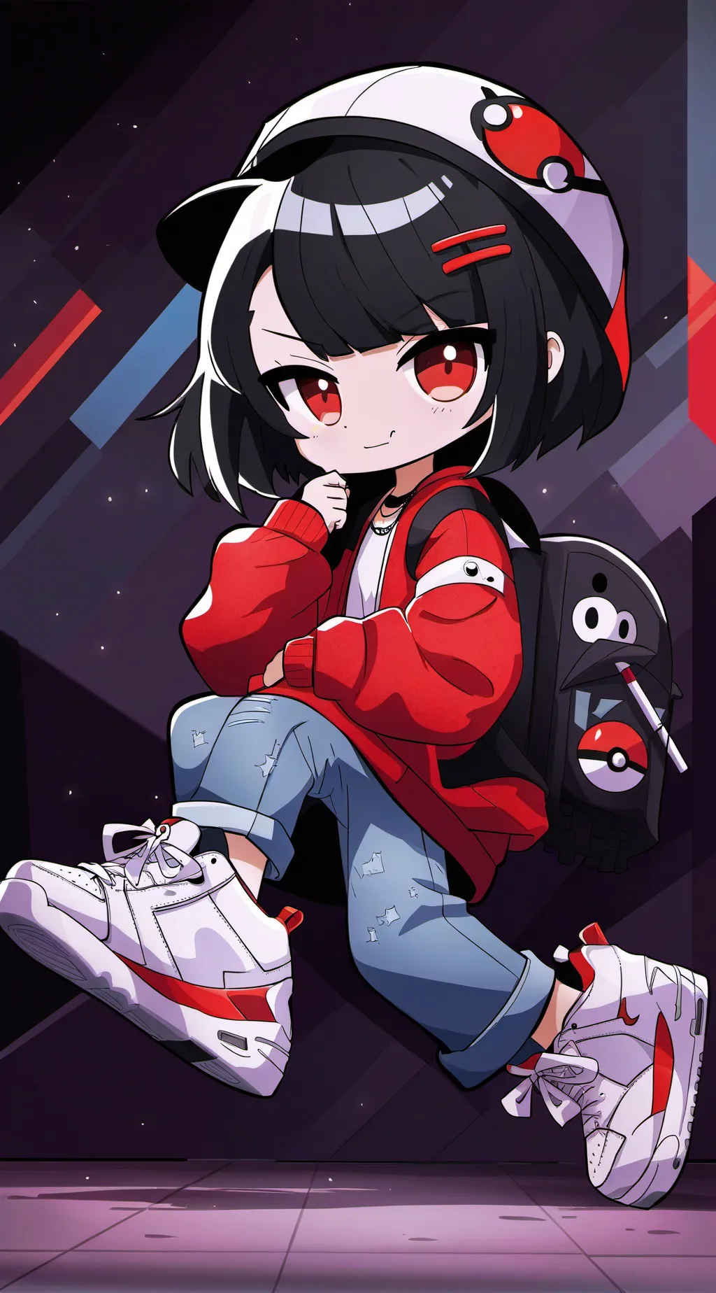ai character: The bully girl background
