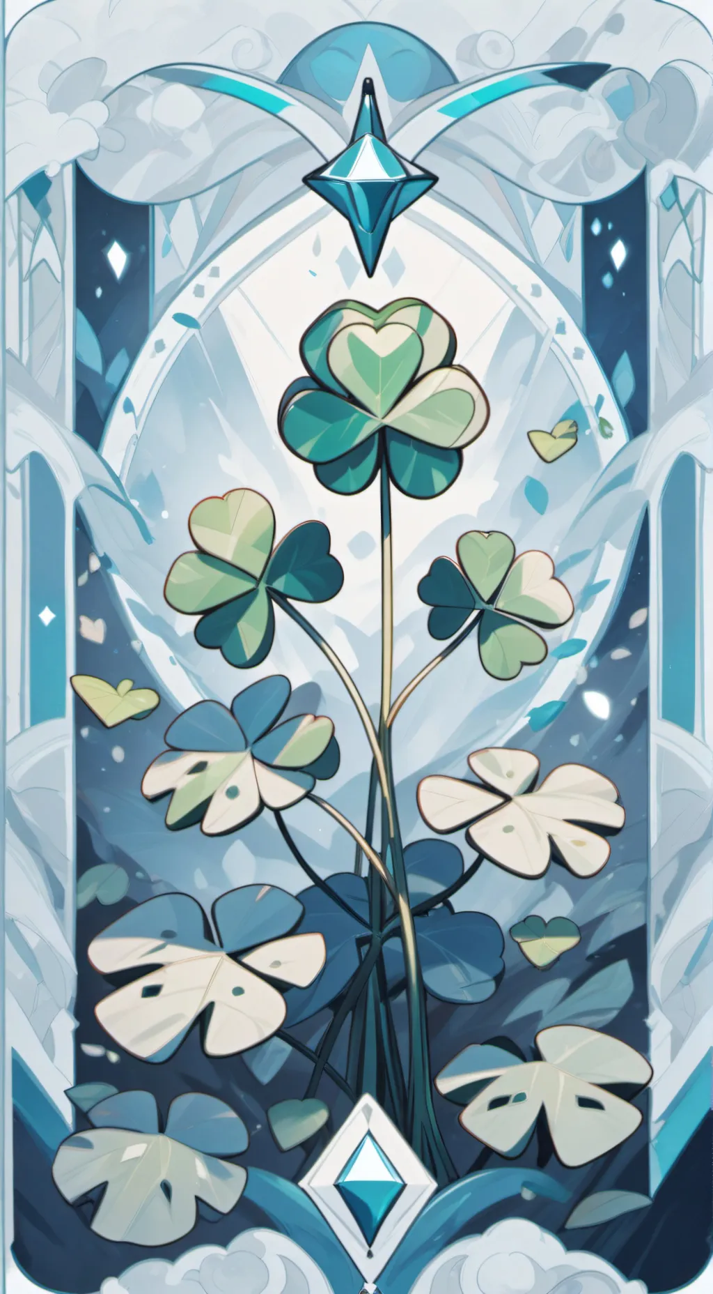 ai character: Clover Crew! ☘️ background