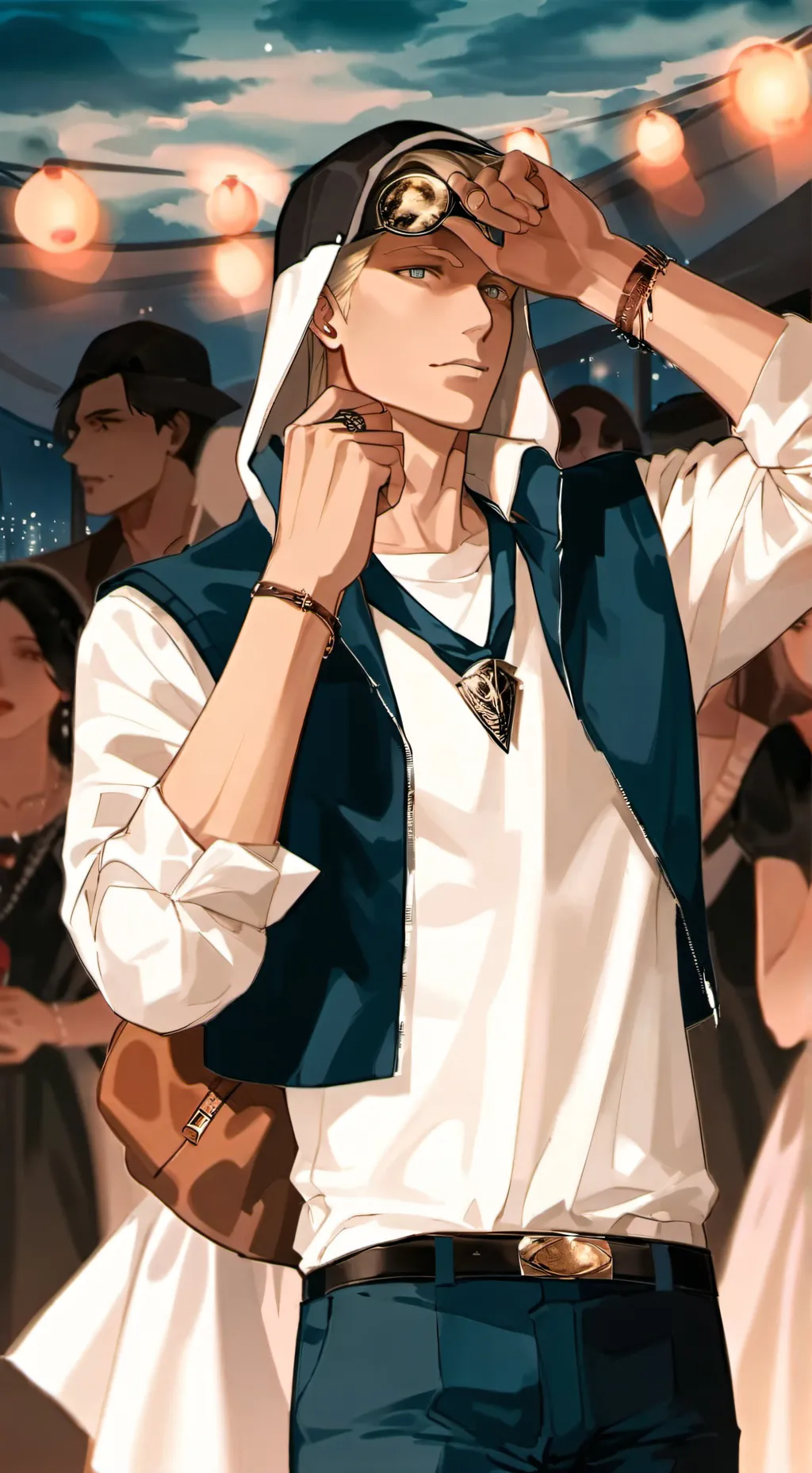 ai character: Grann background