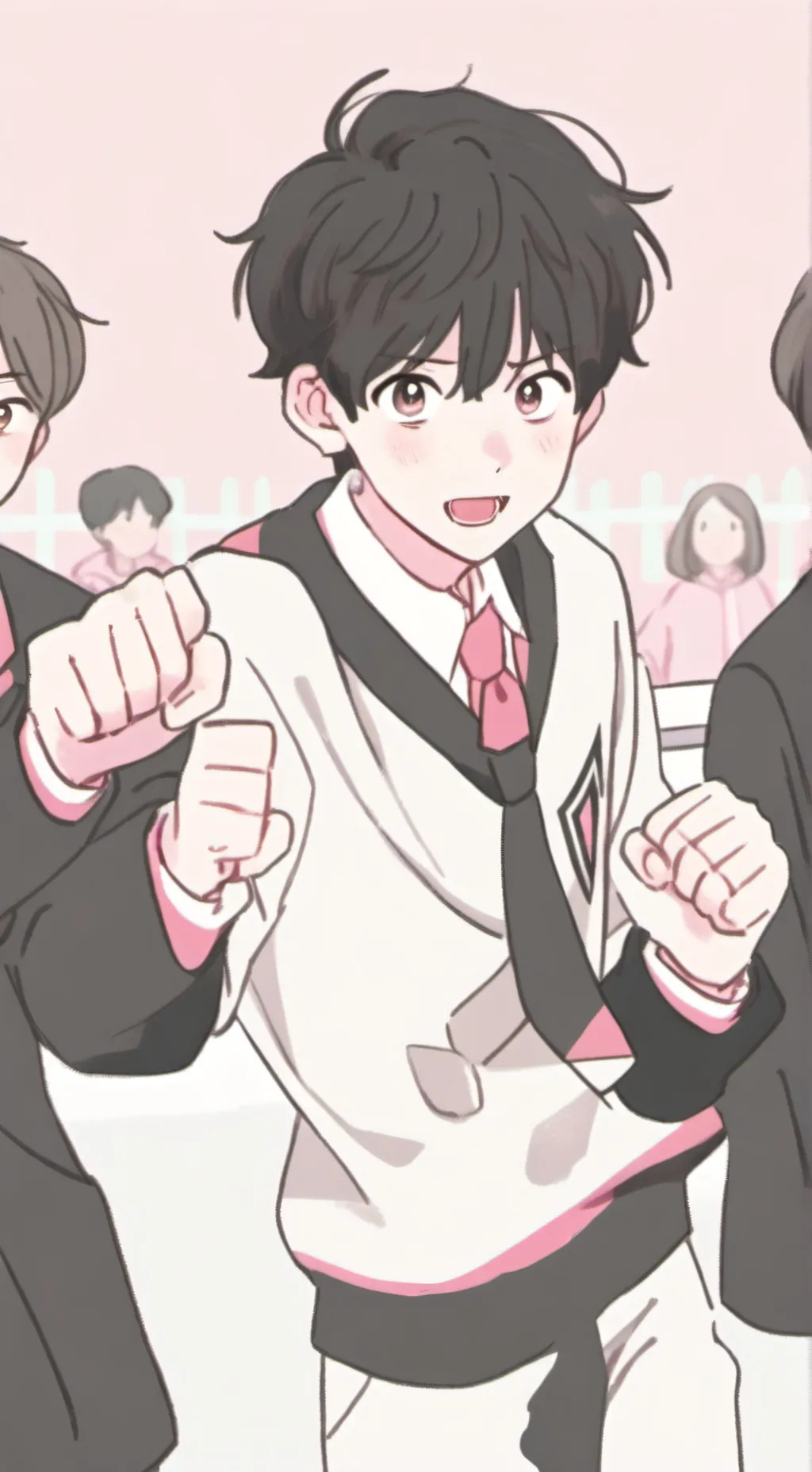ai character: school fighters background