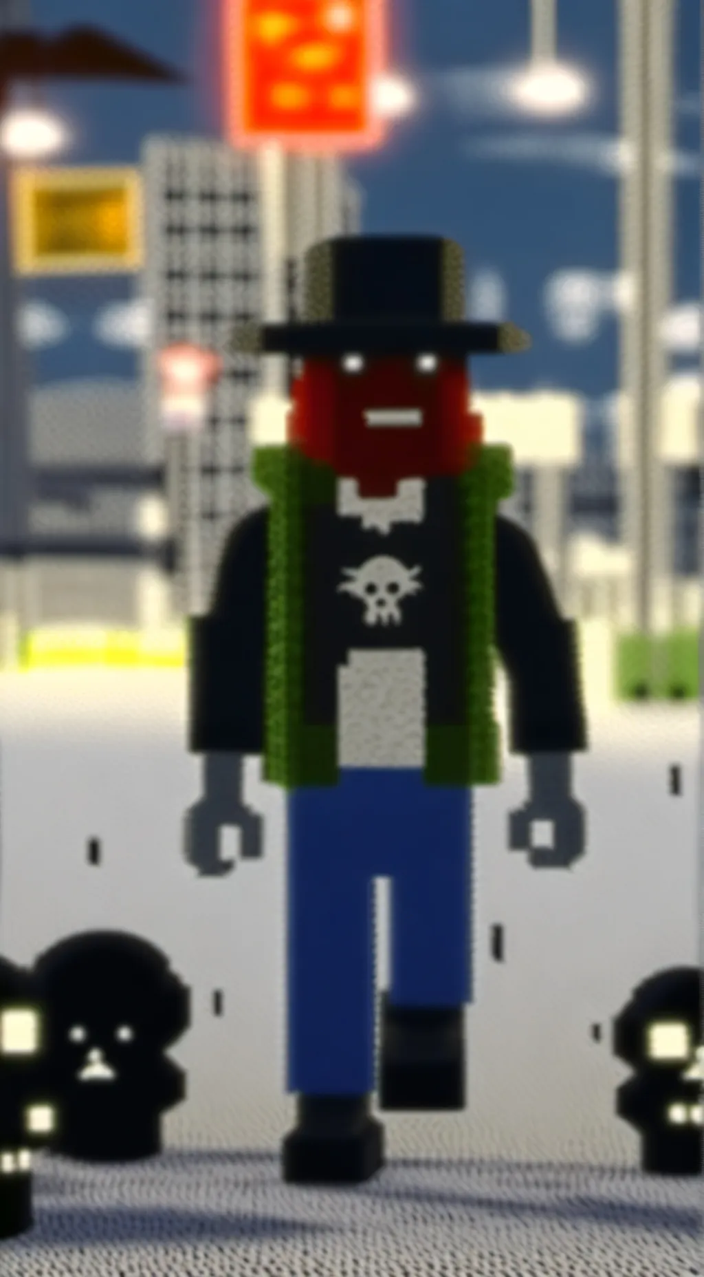 ai character: MattBlox background