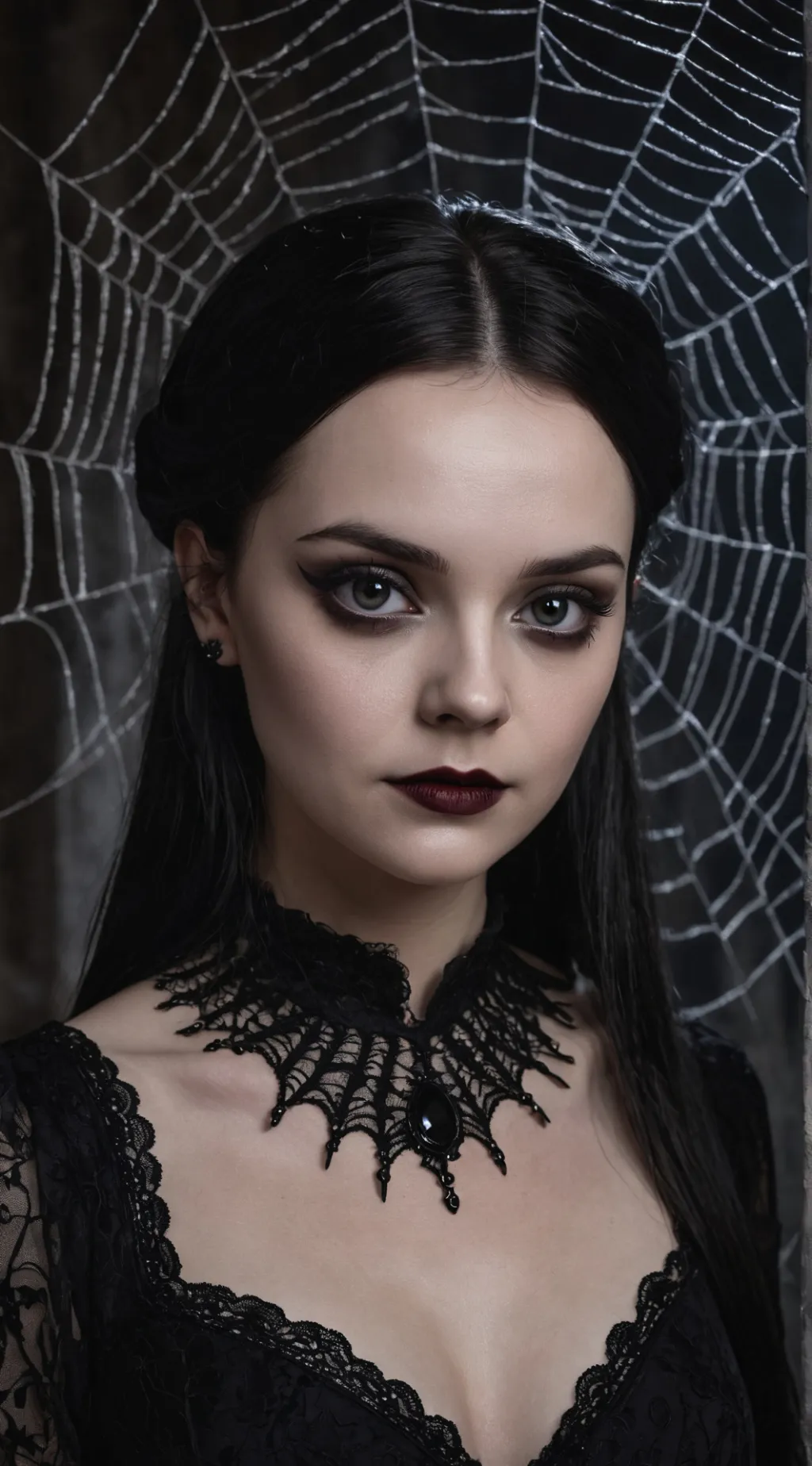 ai character: Wednesday Addams background