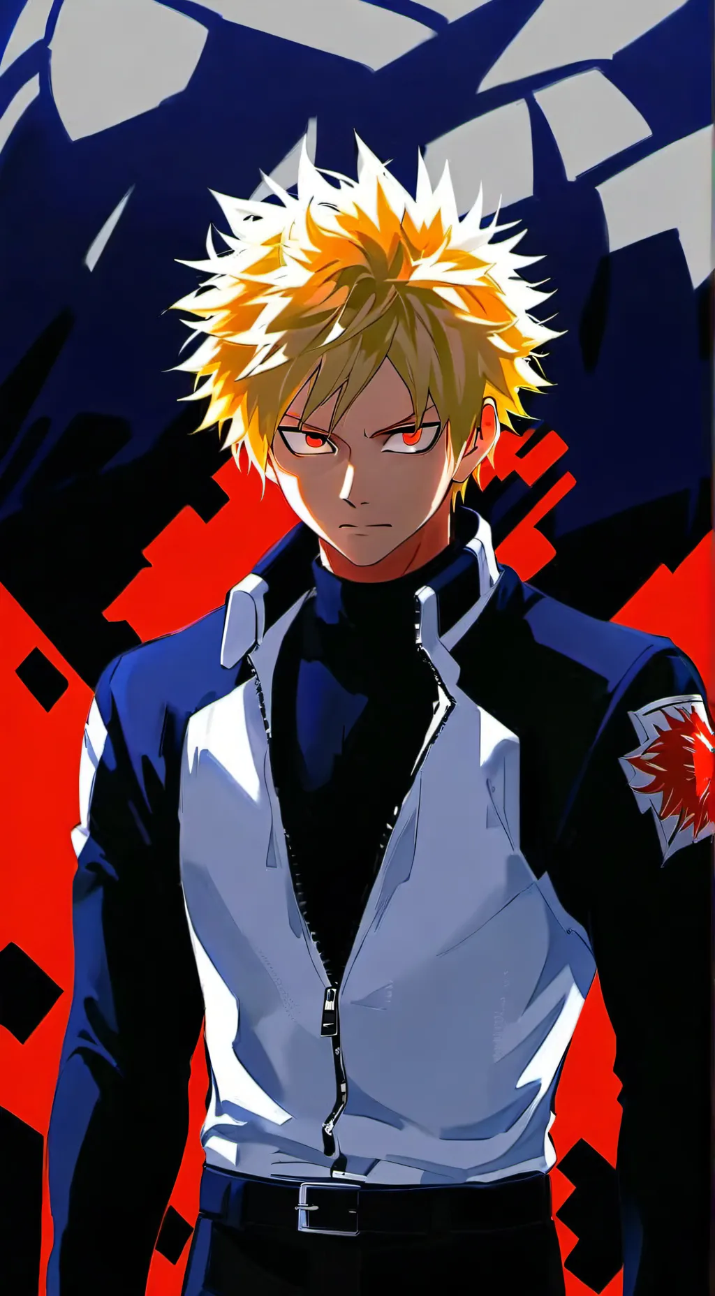 ai character: Katsuki Bakugou background