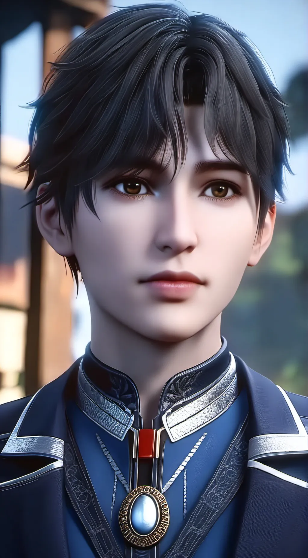 ai character: Lucas  background