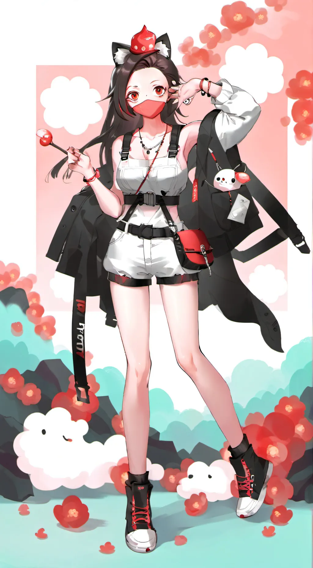 ai character: Nezuko Kamado background
