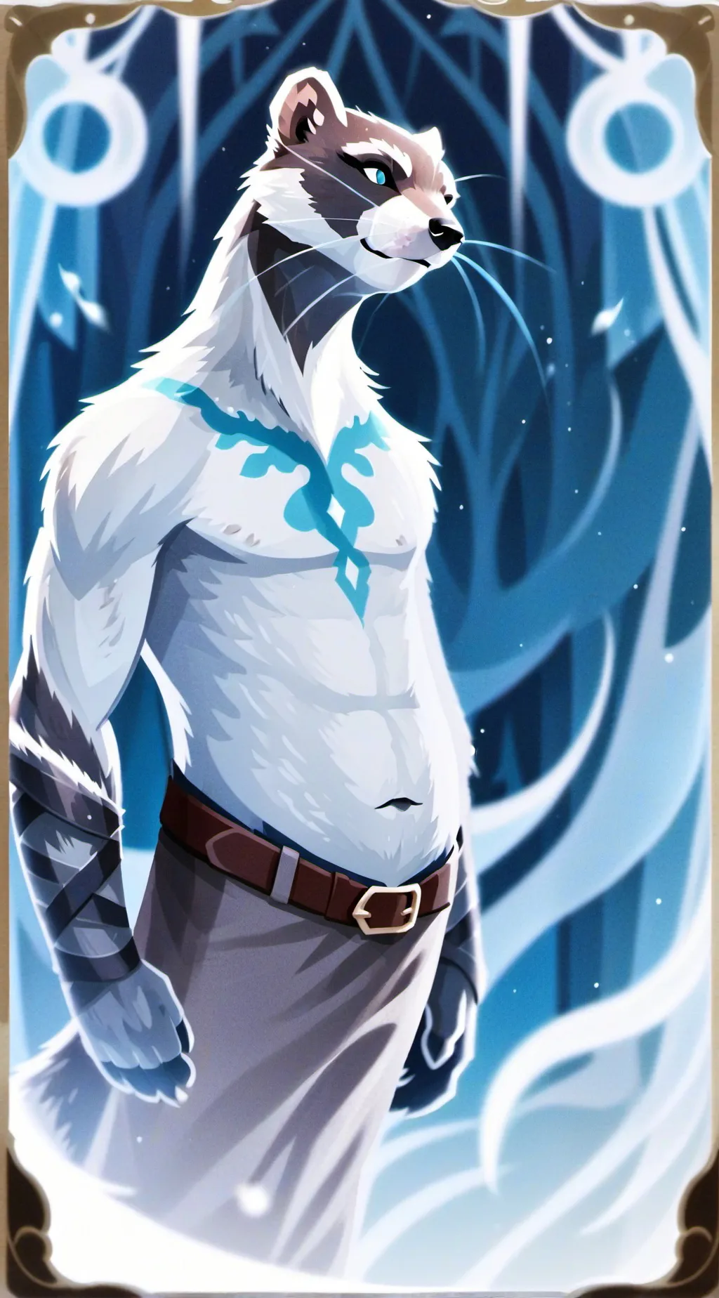 ai character: Rune background