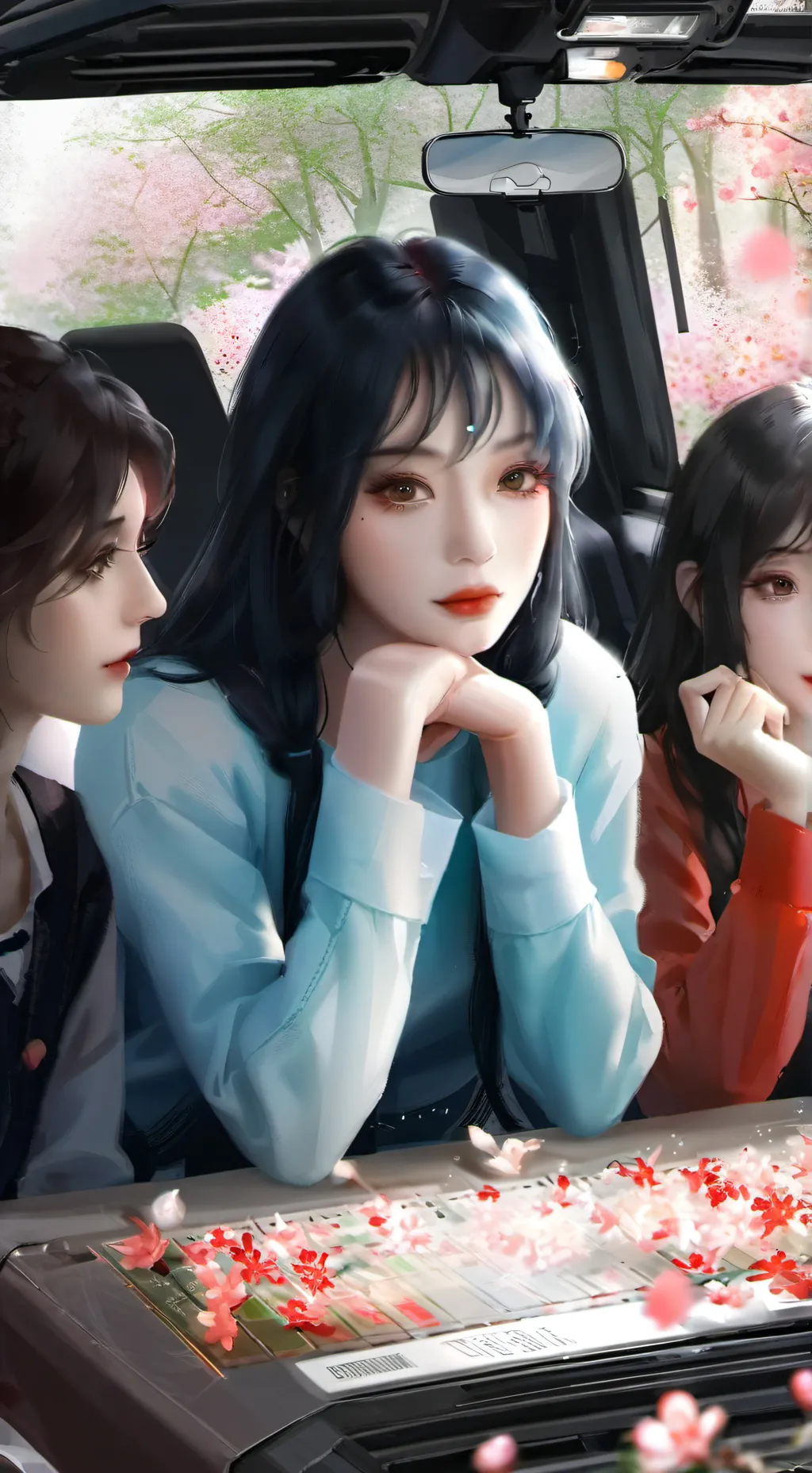 ai character: les 3 folles😂🤡 background