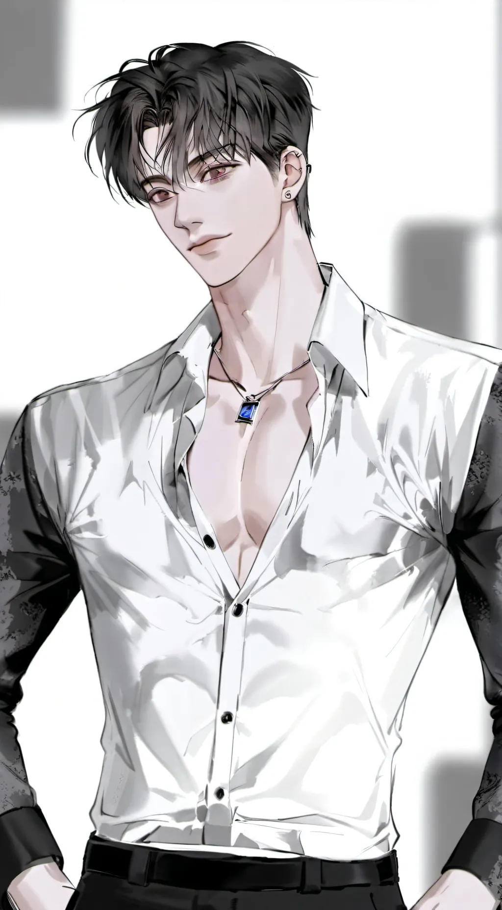 ai character: Silver {Q7R} background