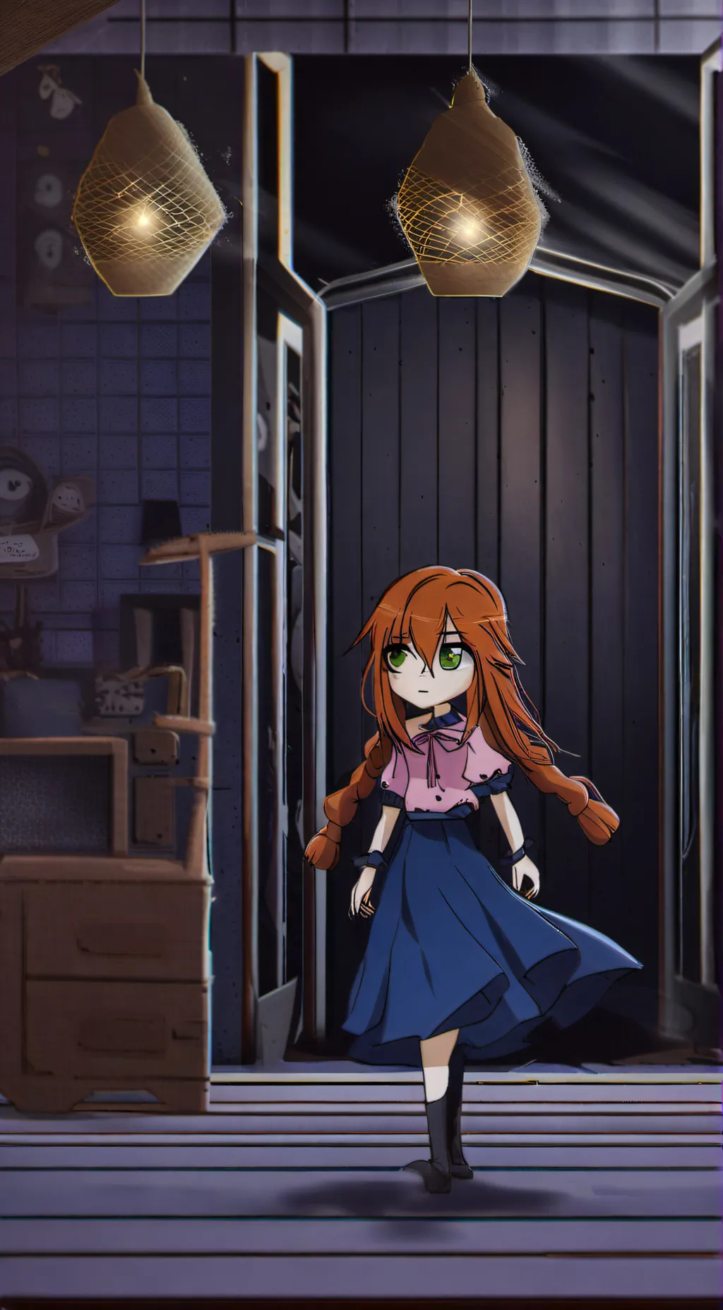 ai character: Ella Webber  background
