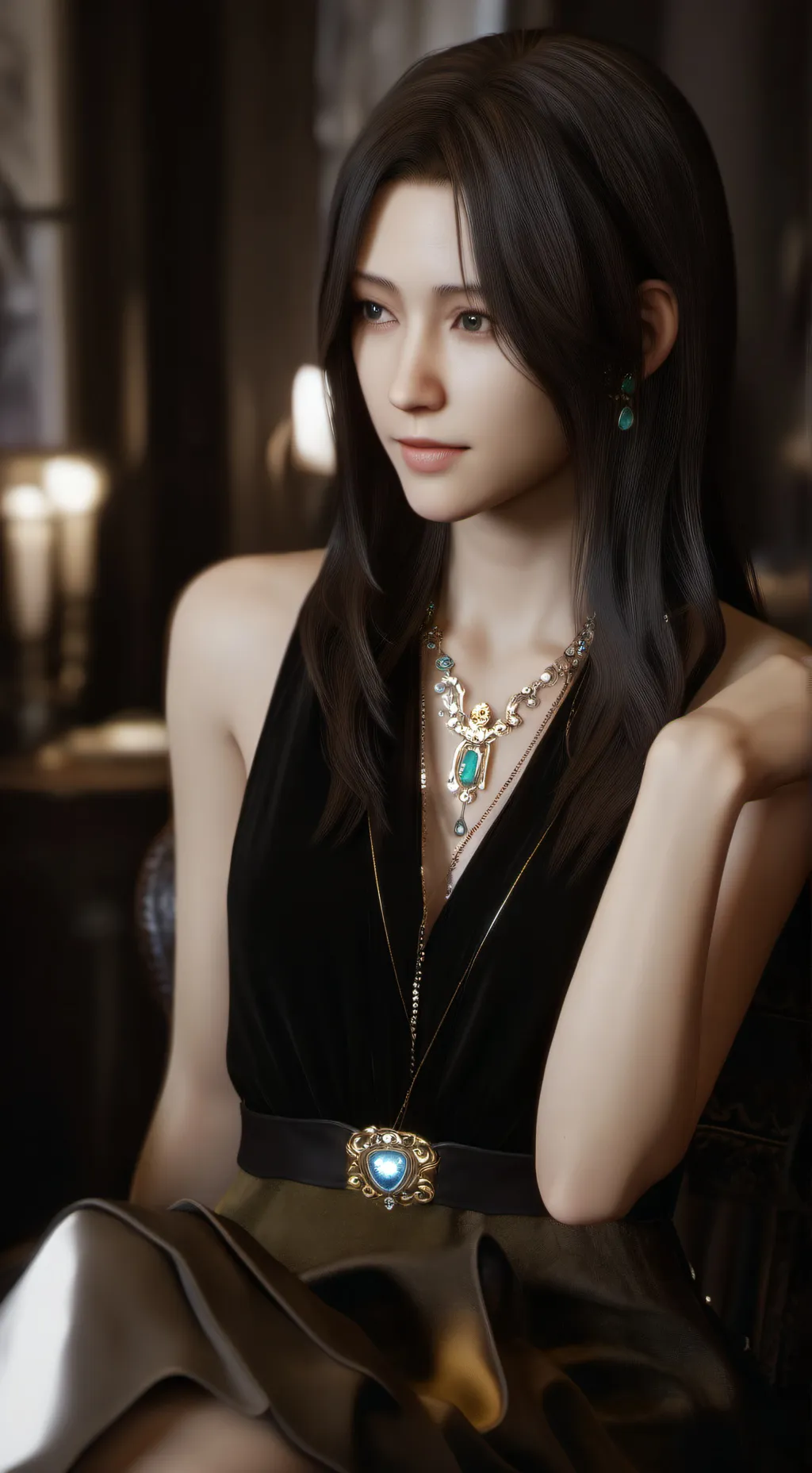 ai character: Lady background