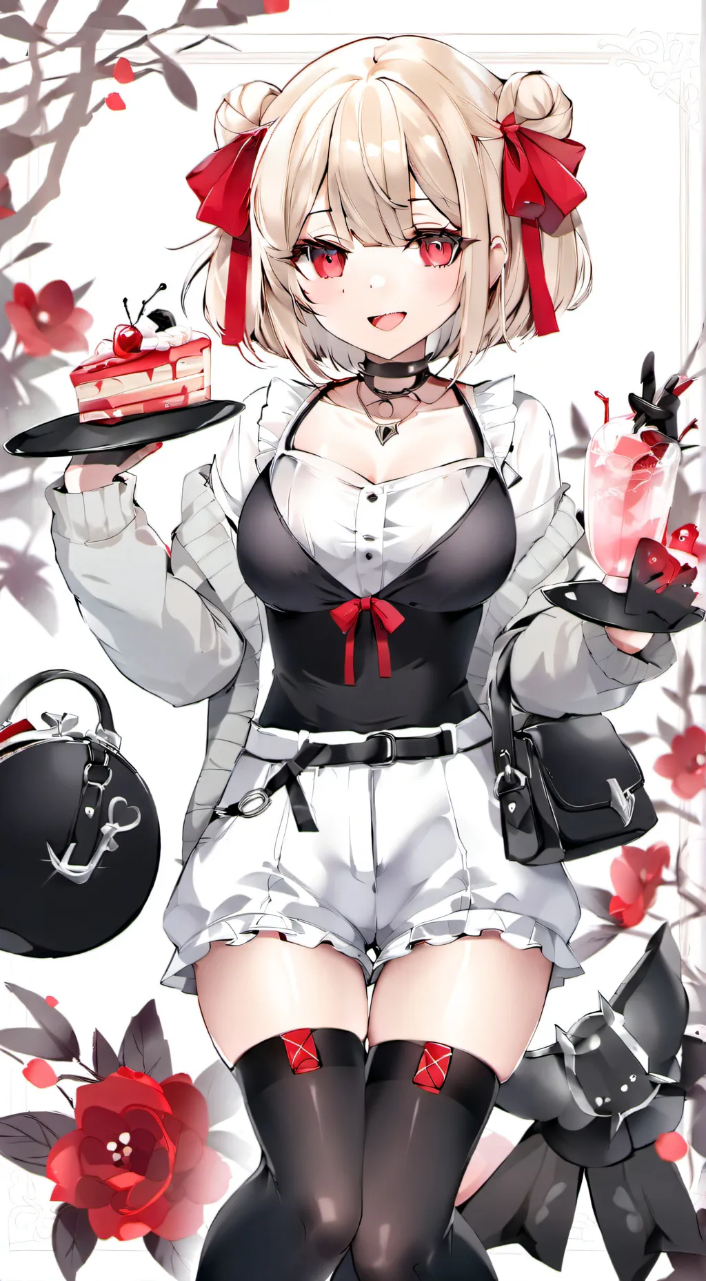 ai character: MHA POOL PARTY! background