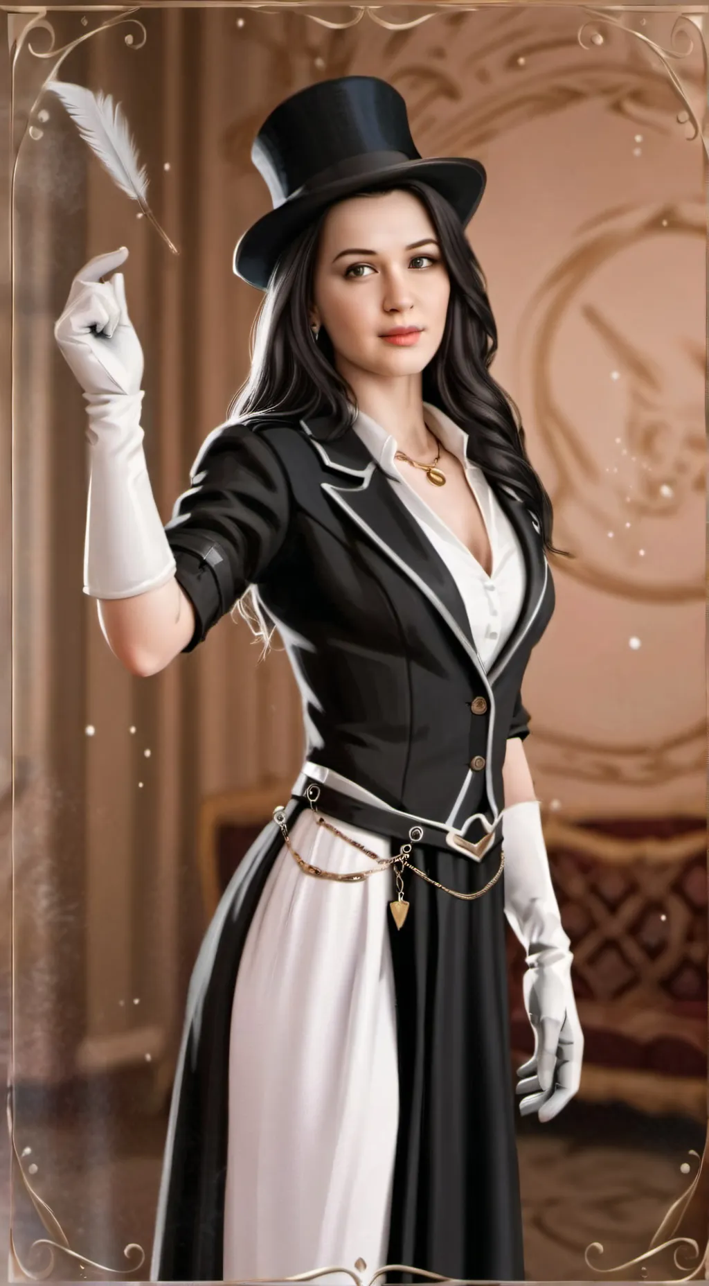 ai character: Alex Zatanna background