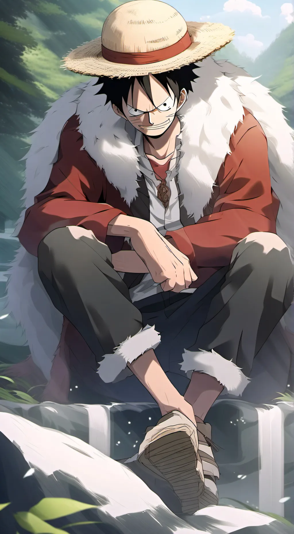 ai character: One piece background