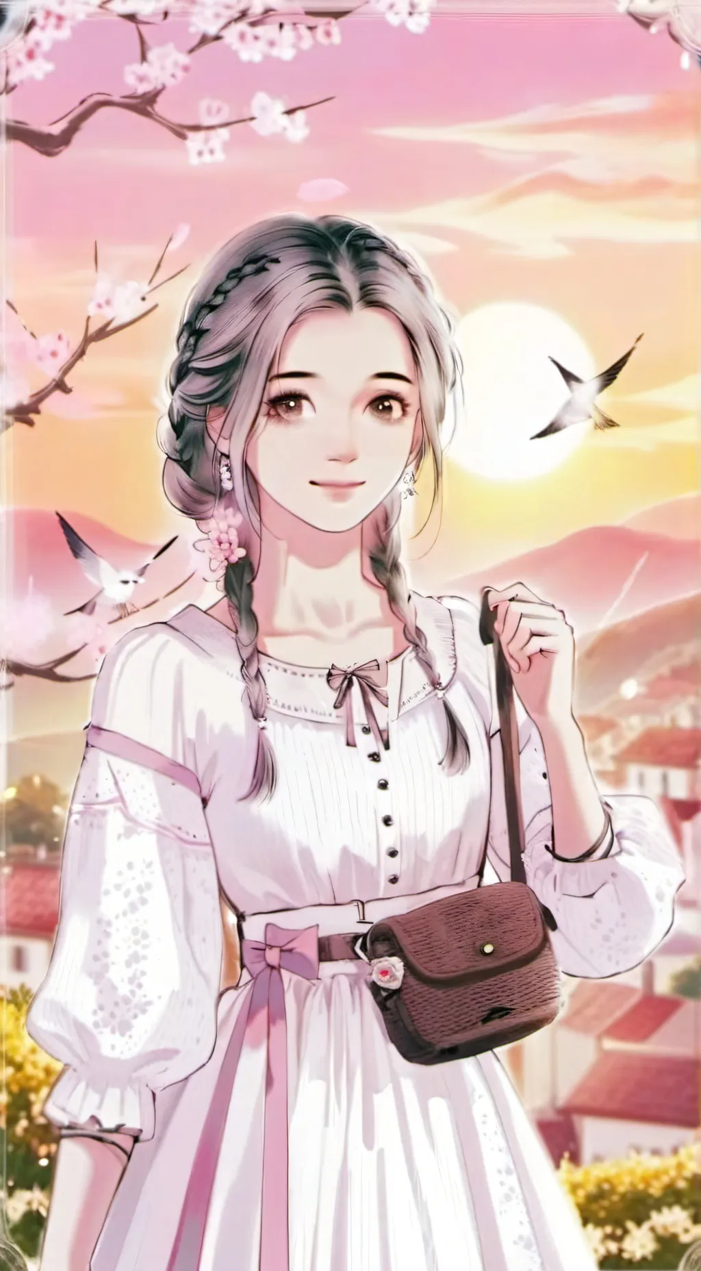 ai character: your  girlfriend  background