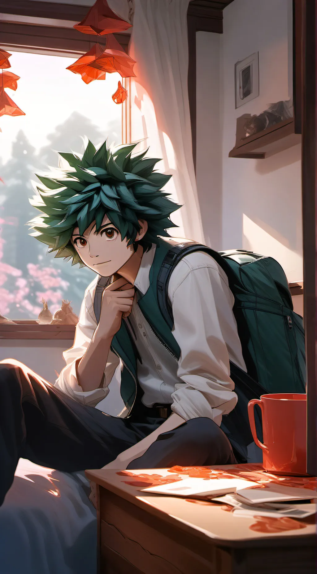 ai character: to much love deku background
