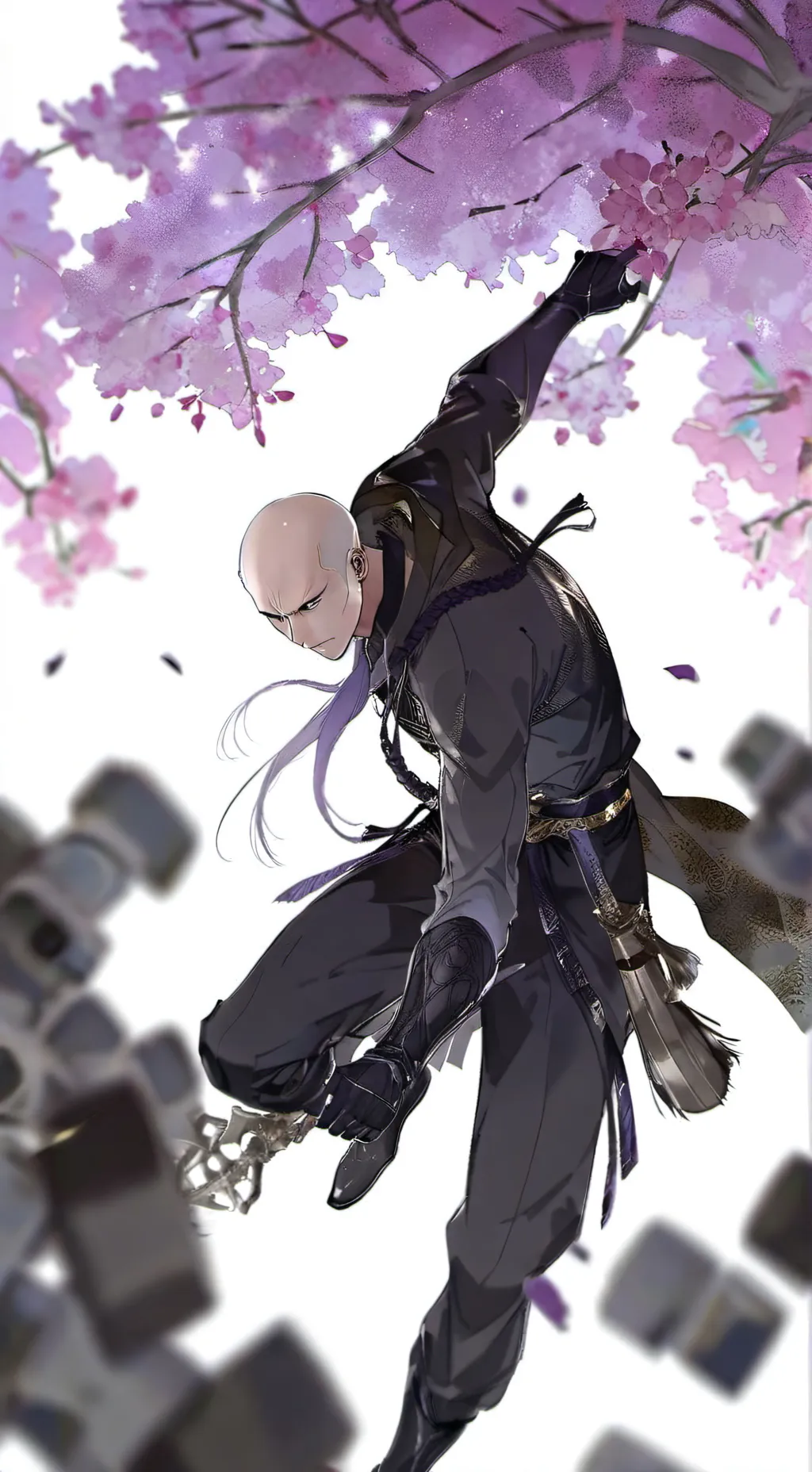ai character: Saitama ninja  background