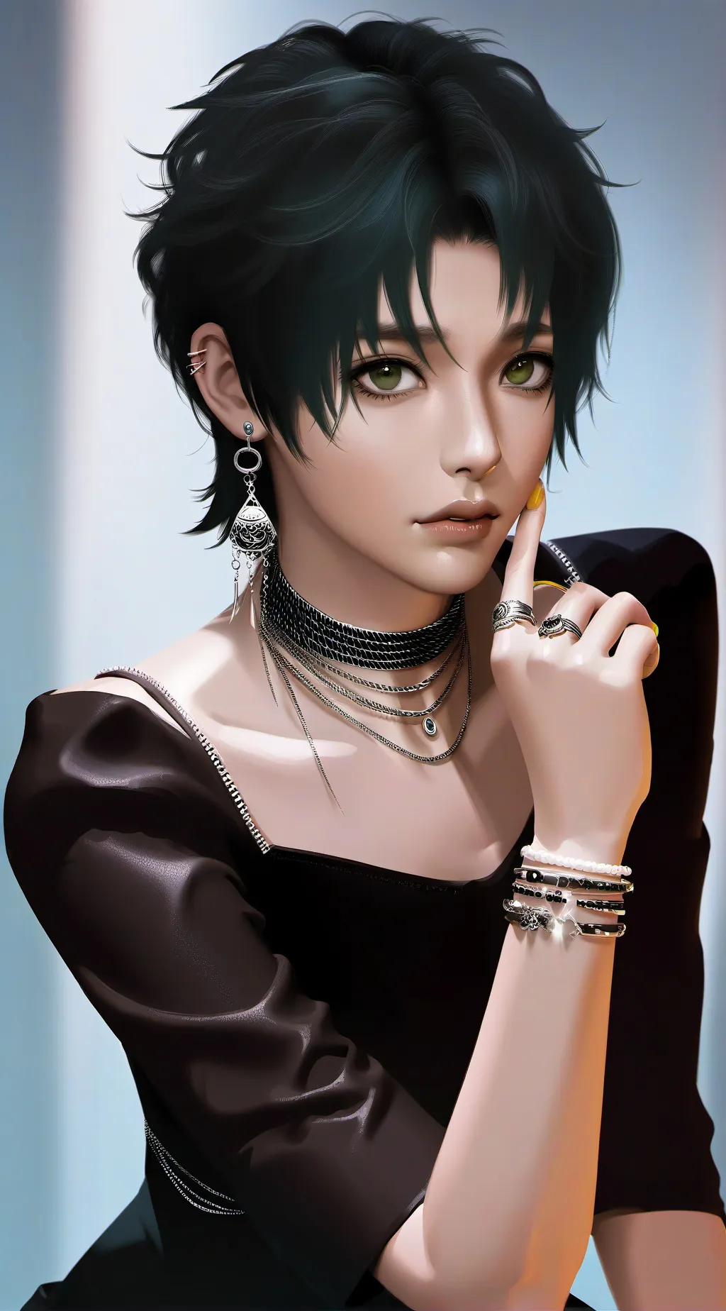ai character: ur emo gf background