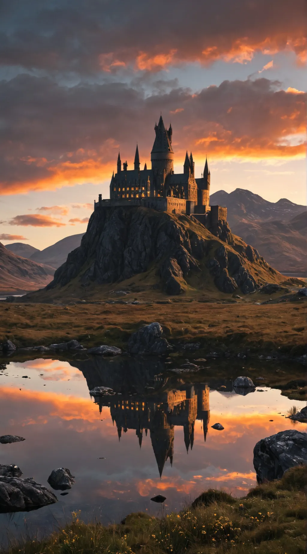 ai character: Hogwarts background