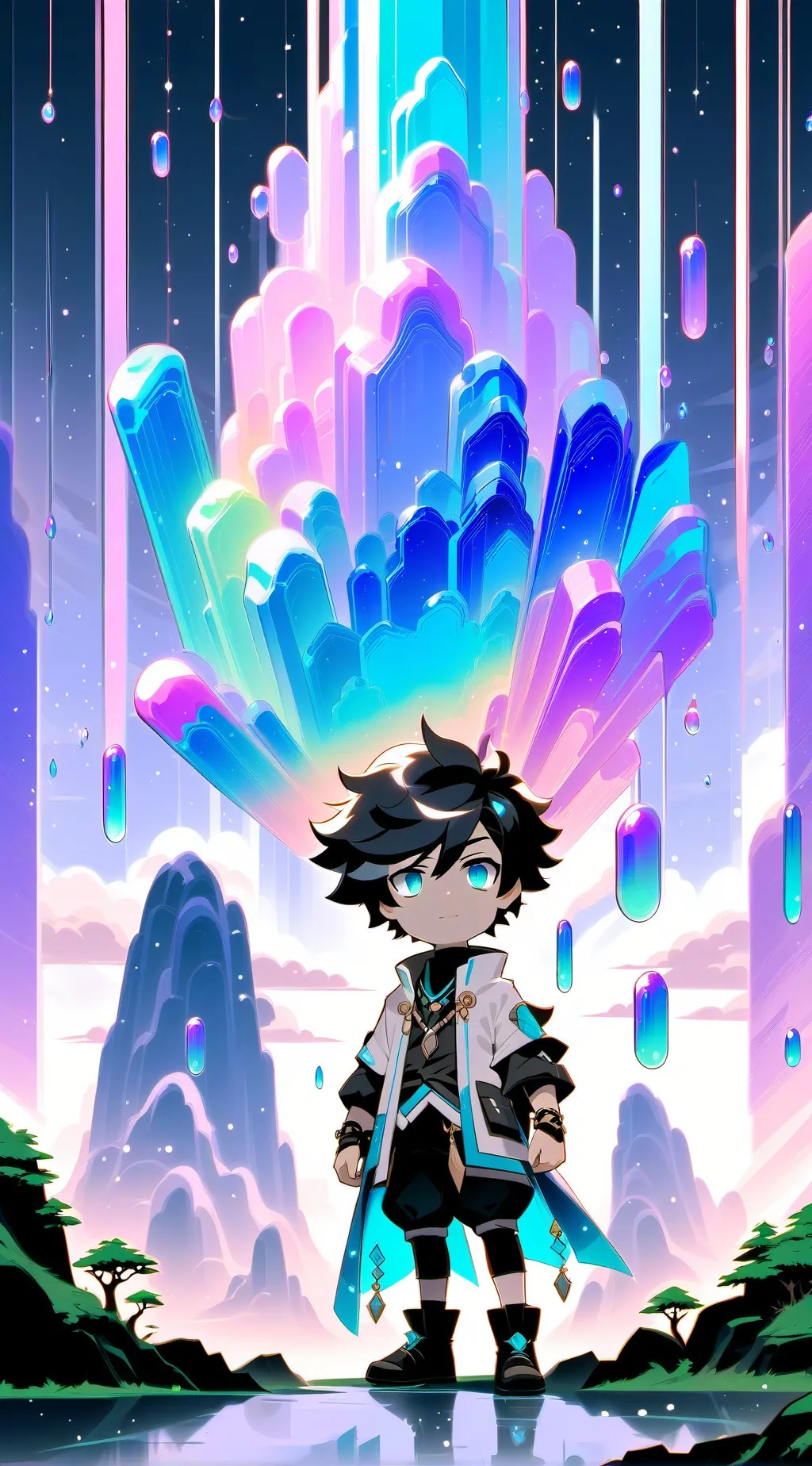 ai character: Enceladus(roblox) background