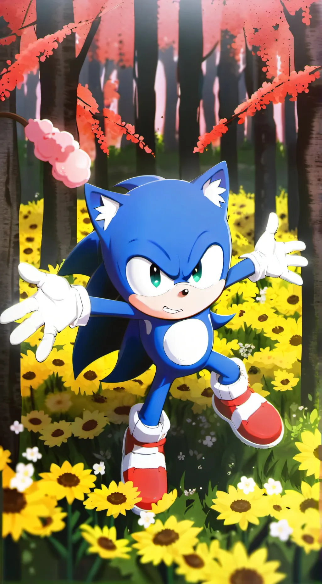 ai character: Sonic background